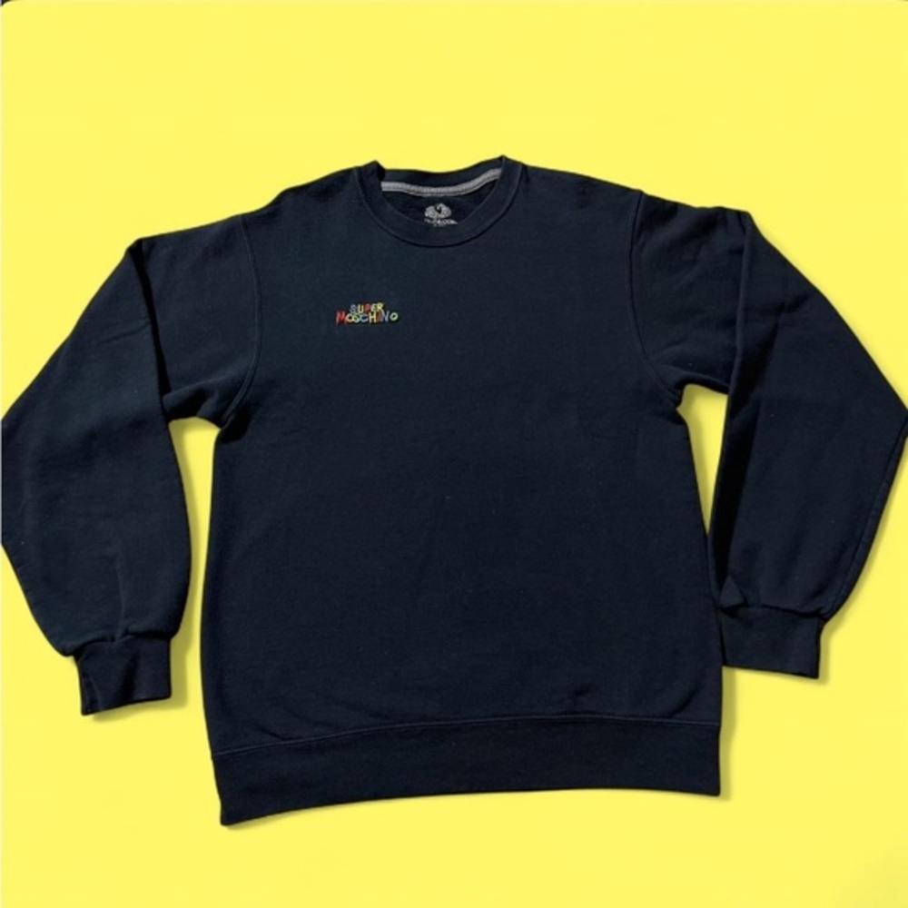 Super Moschino Embroidered Crewneck Sweatshirt